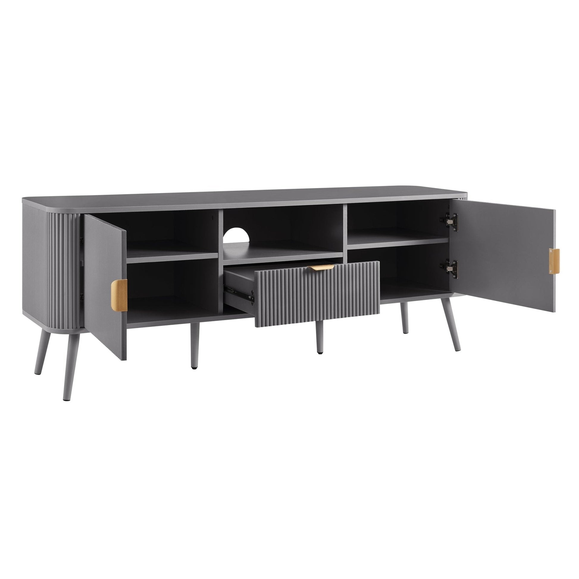 Hattie TV Unit - Light Grey - DUSK