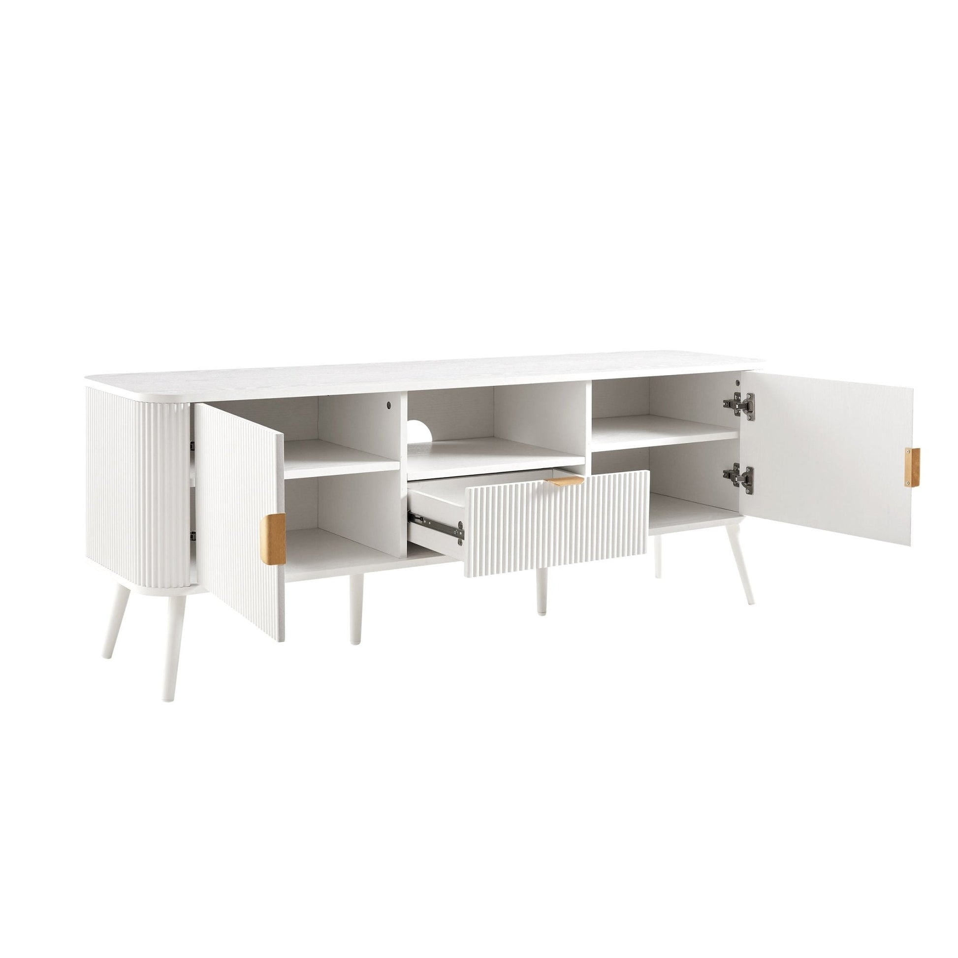 Hattie TV Unit - Warm White - DUSK