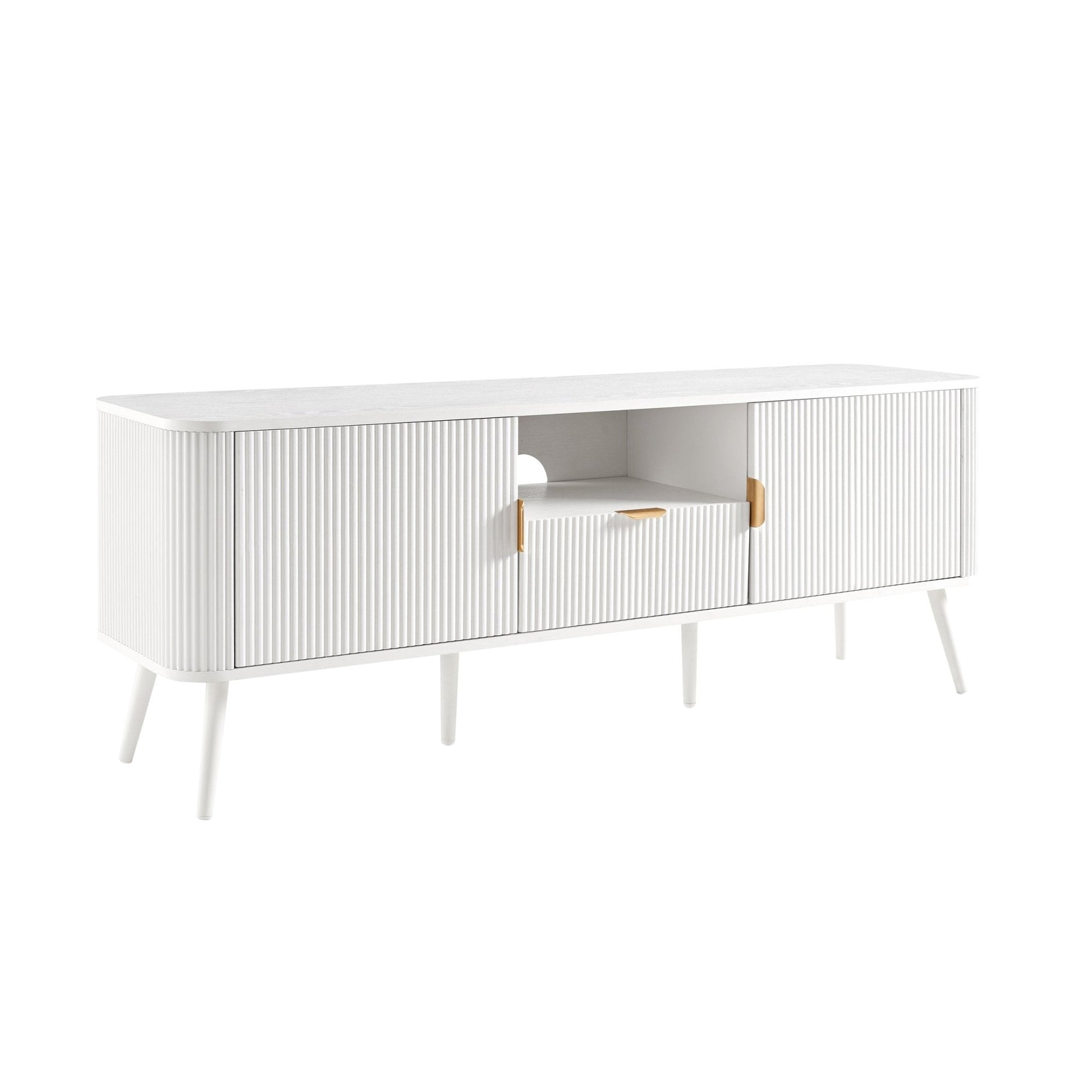 Hattie TV Unit - Warm White - DUSK