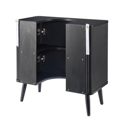 Hattie Under Sink Bathroom Cabinet - Black - DUSK