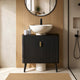 Hattie Under Sink Bathroom Cabinet - Black - DUSK