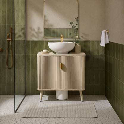 Hattie Under Sink Bathroom Cabinet - Oyster - DUSK