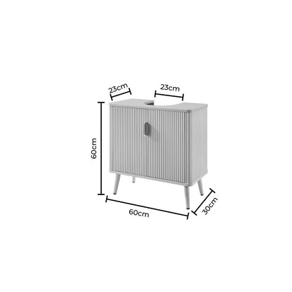 Hattie Under Sink Bathroom Cabinet - Oyster - DUSK
