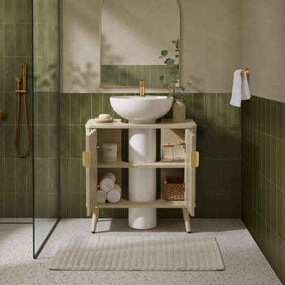 Hattie Under Sink Bathroom Cabinet - Oyster - DUSK