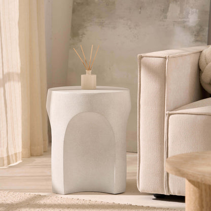 Haven Side Table - Stone Effect - DUSK