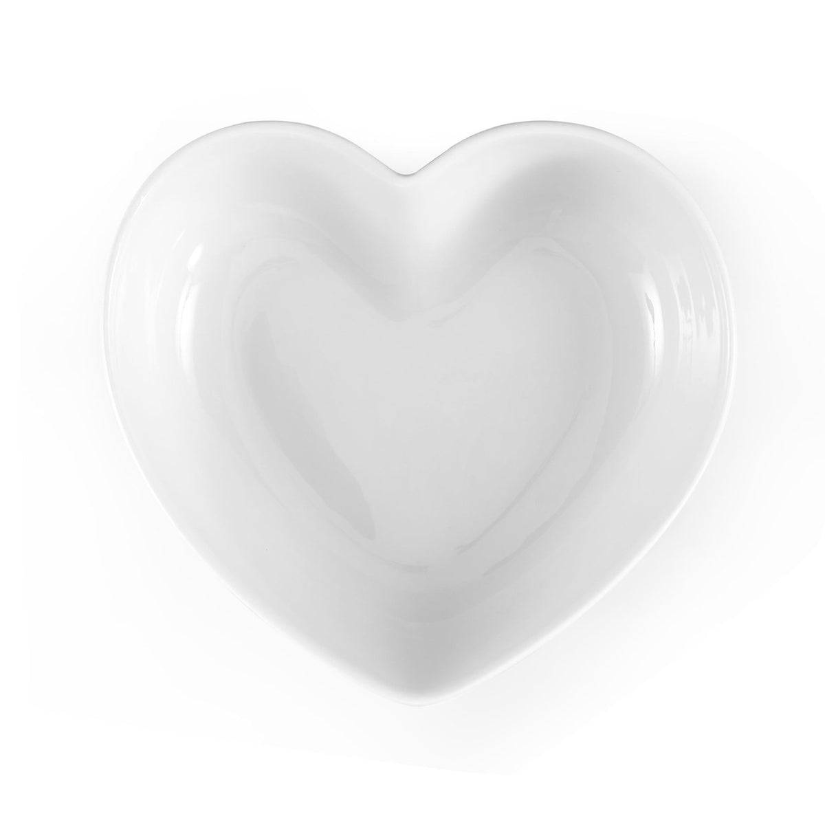 Heart Shaped Set of 4 Cereal Bowls - White - DUSK