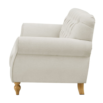 Hebden 2 Seater Sofa - Cream Linen - DUSK