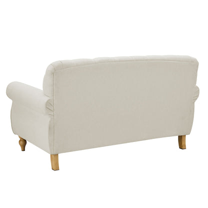 Hebden 2 Seater Sofa - Cream Linen - DUSK