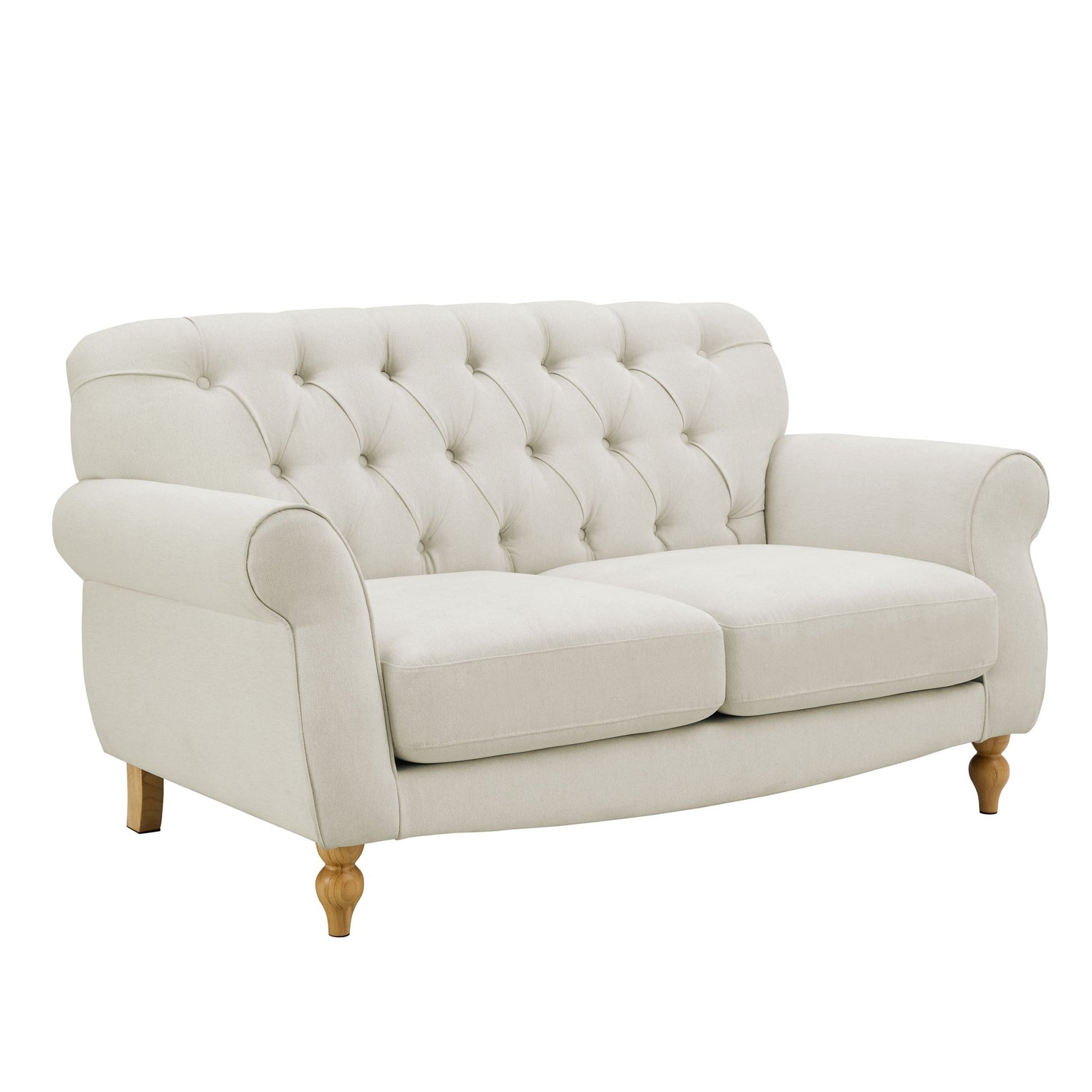 Hebden 2 Seater Sofa - Cream Linen - DUSK