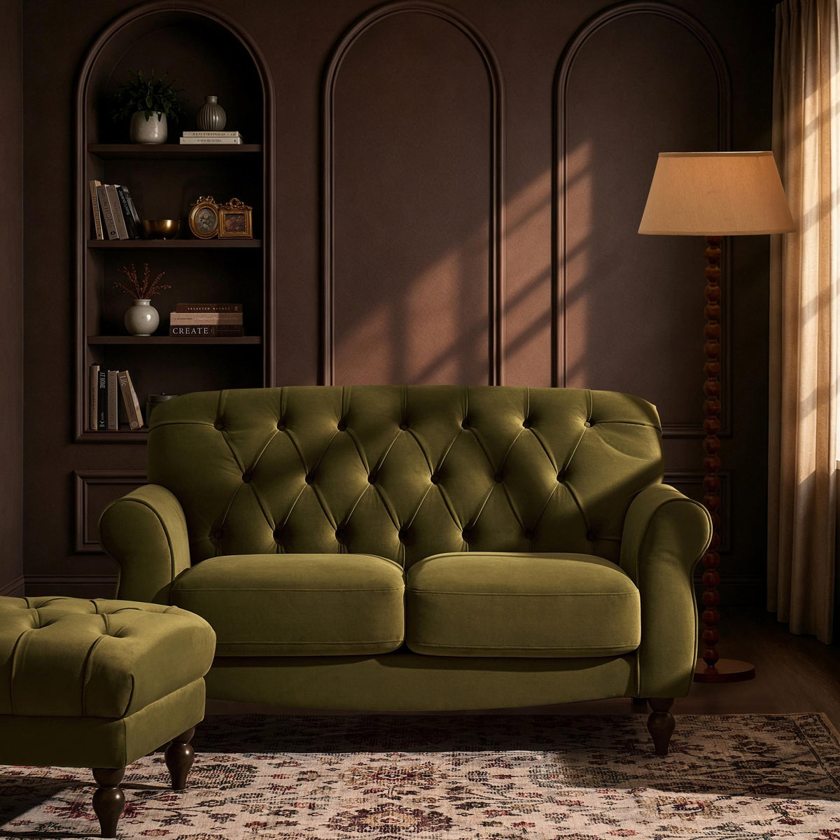 Hebden 2 Seater Sofa - Muted Moss - DUSK
