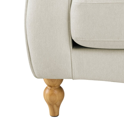 Hebden 3 Seater Sofa - Cream Linen - DUSK