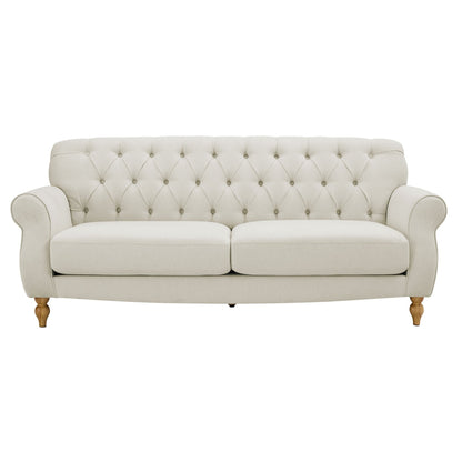 Hebden 3 Seater Sofa - Cream Linen - DUSK