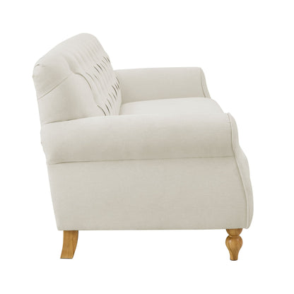 Hebden 3 Seater Sofa - Cream Linen - DUSK
