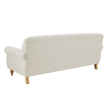 Hebden 3 Seater Sofa - Cream Linen - DUSK