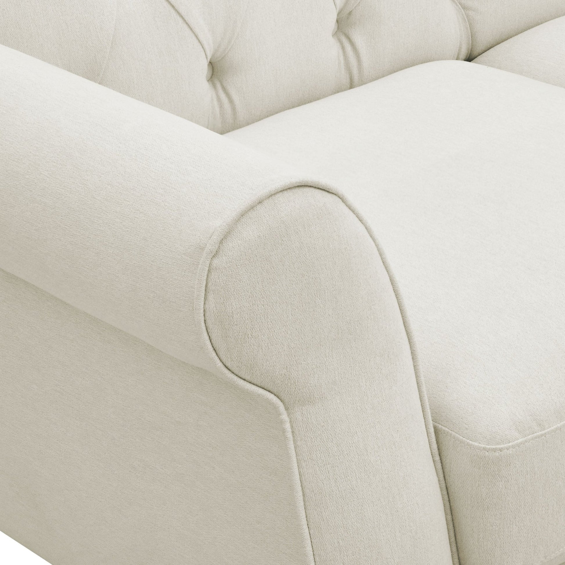 Hebden 3 Seater Sofa - Cream Linen - DUSK
