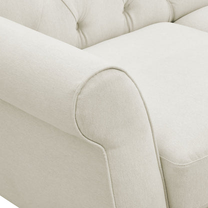 Hebden 3 Seater Sofa - Cream Linen - DUSK