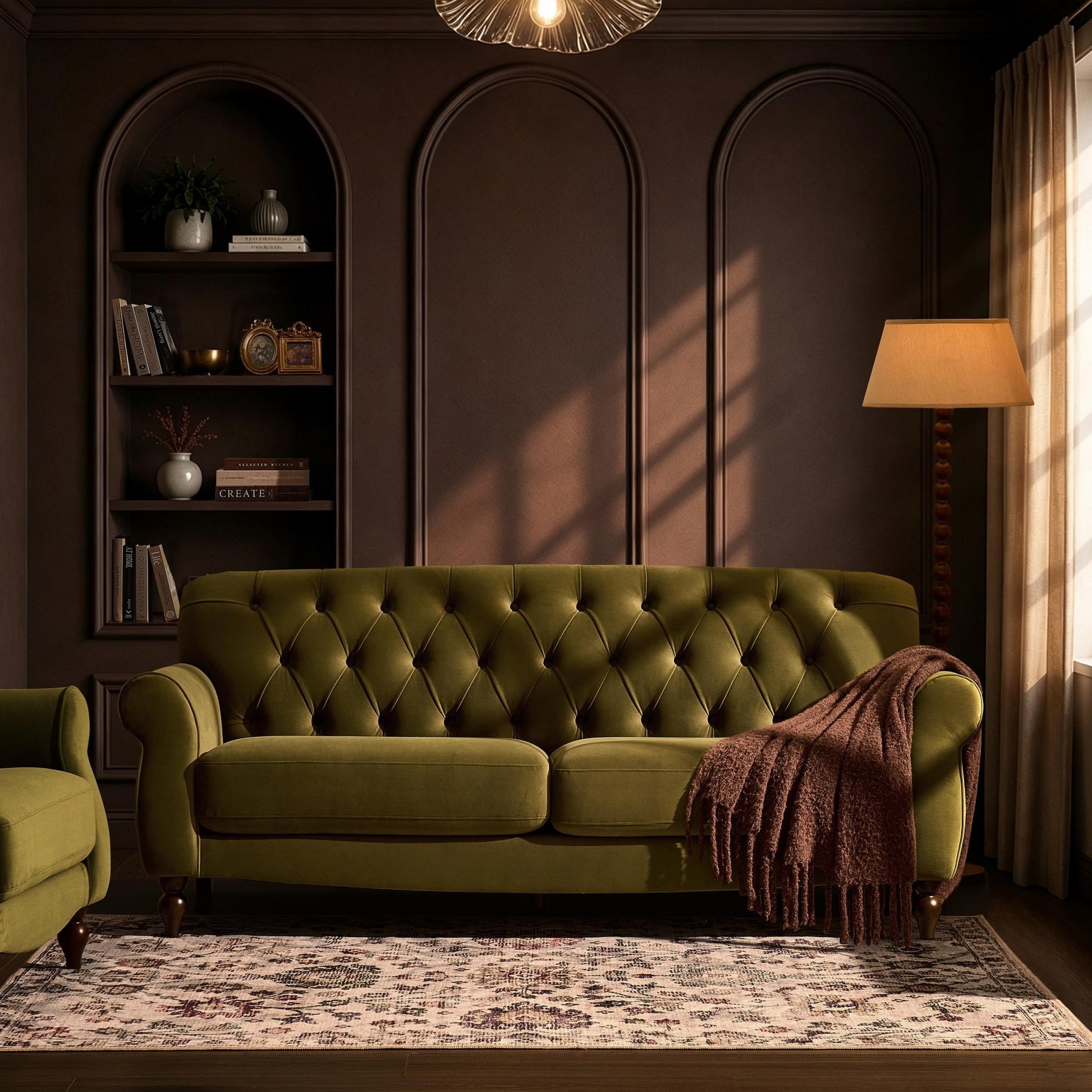 Hebden 3 Seater Sofa - Muted Moss - DUSK