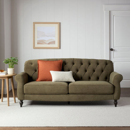 Hebden 3 Seater Sofa - Olive Green - DUSK