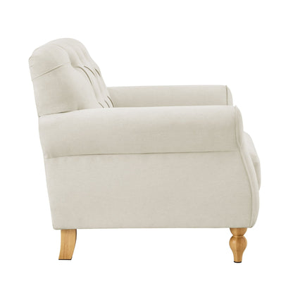 Hebden Armchair - Cream Linen - DUSK
