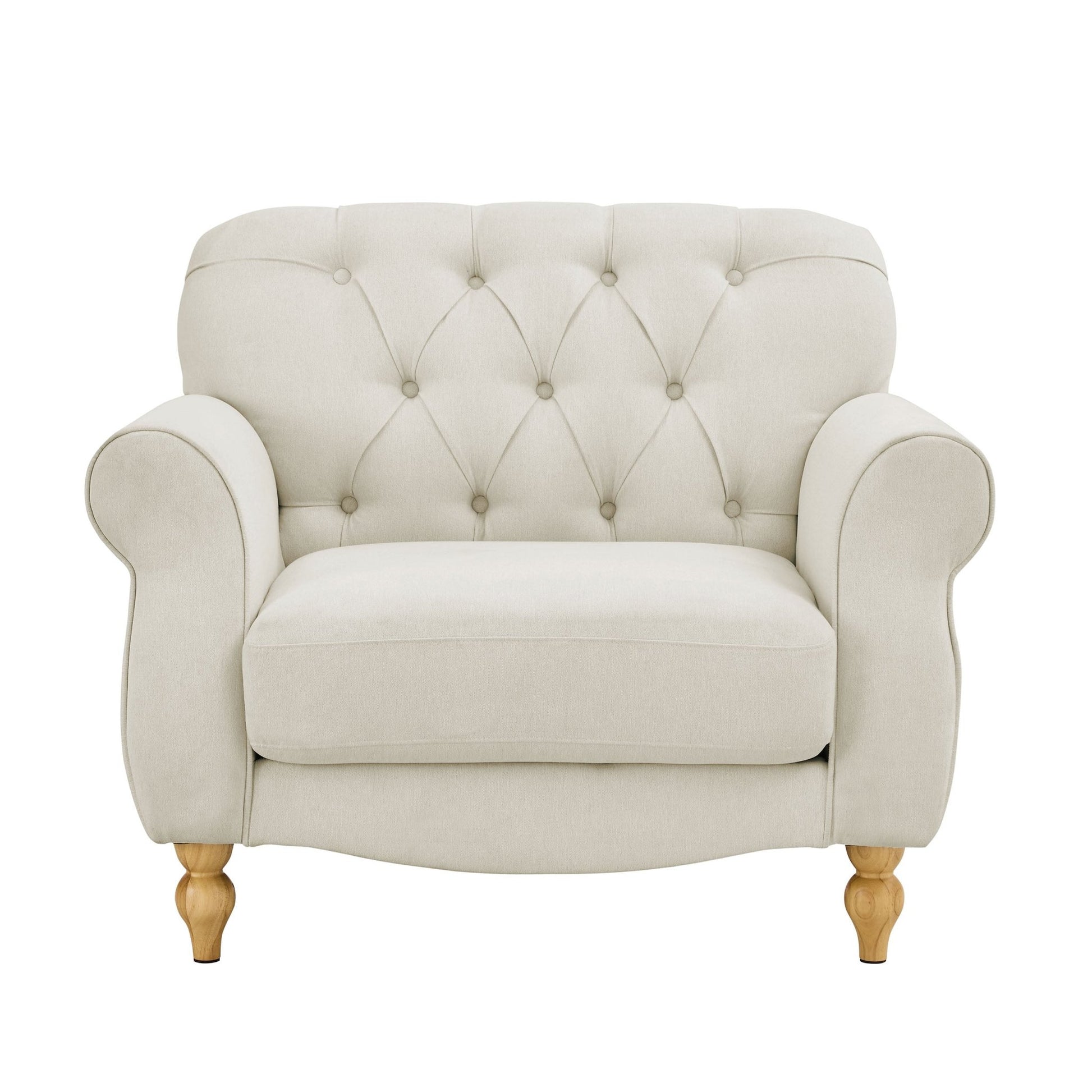 Hebden Armchair - Cream Linen - DUSK