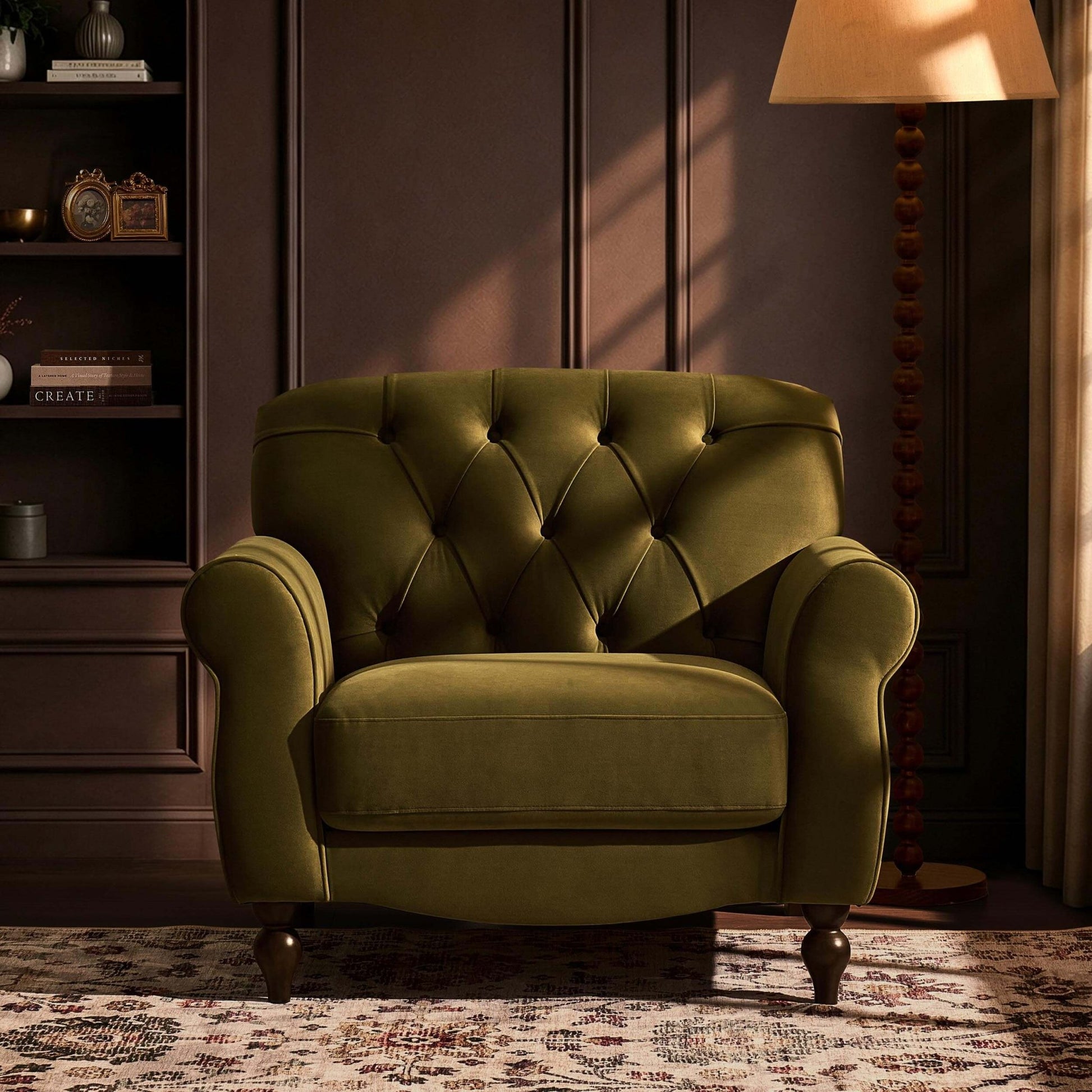 Hebden Armchair - Muted Moss - DUSK
