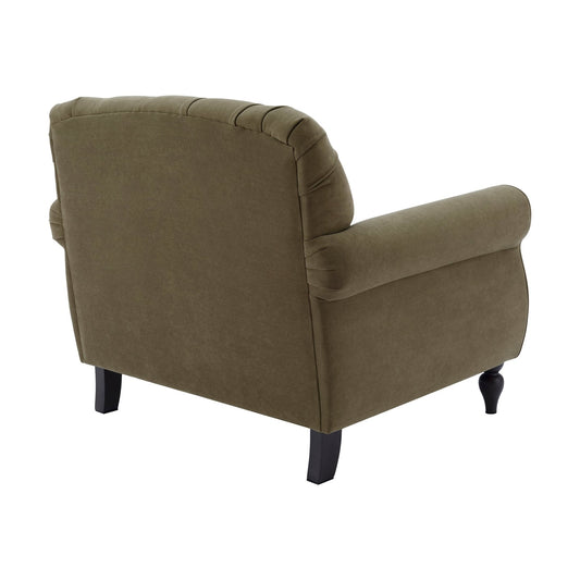 Hebden Armchair - Olive Green - DUSK