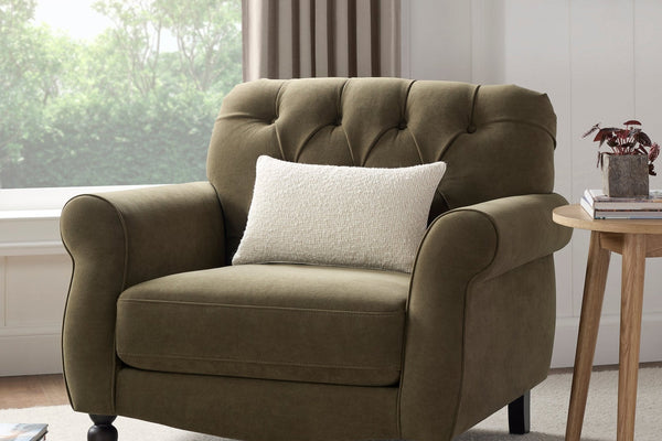 Hebden Armchair - Olive Green - DUSK