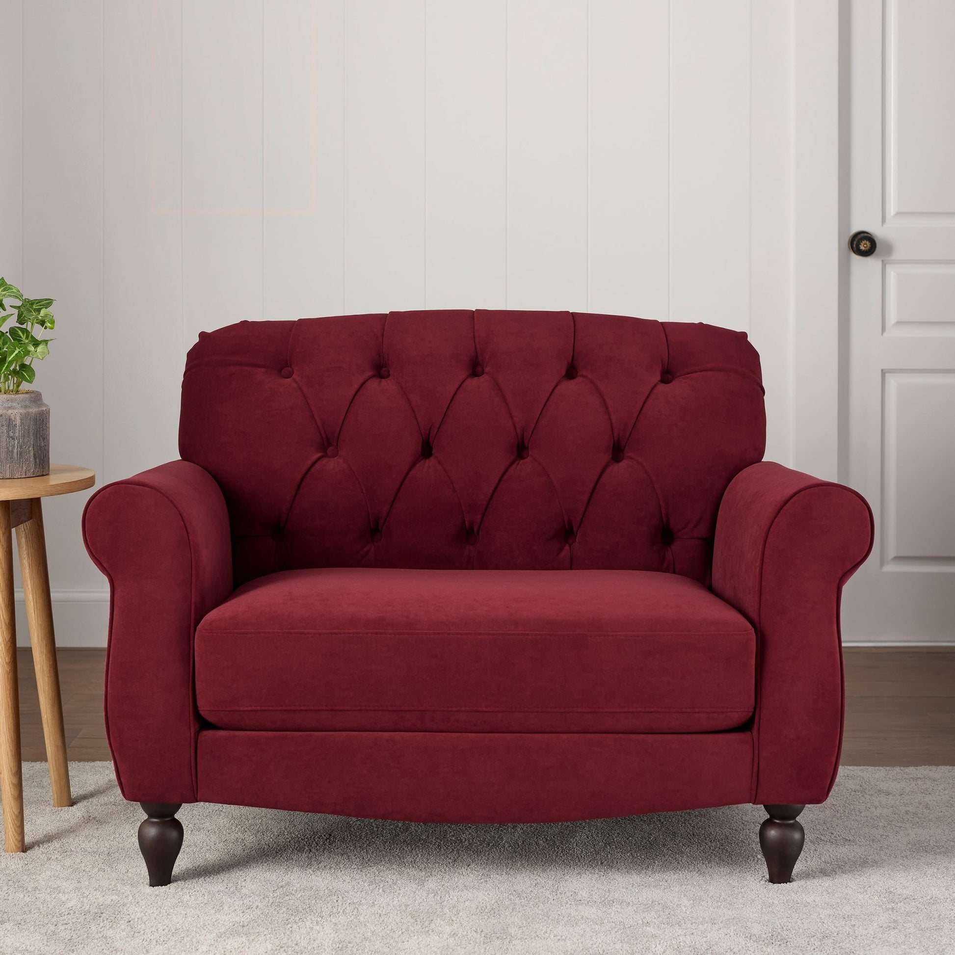 Hebden Loveseat - Berry - DUSK