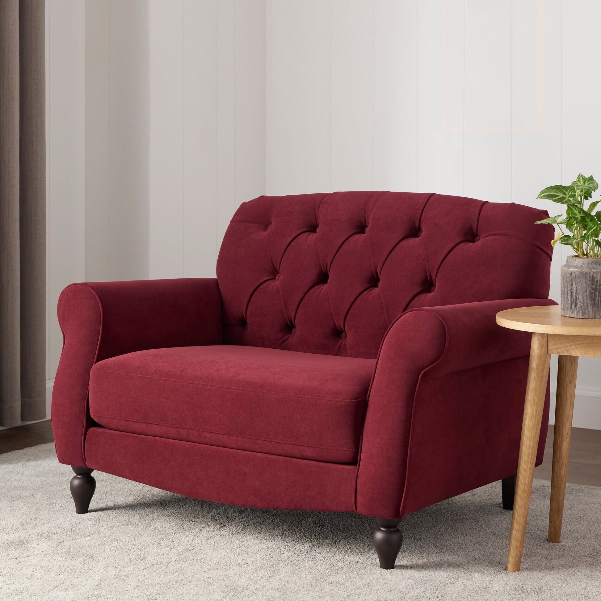 Hebden Loveseat - Berry - DUSK