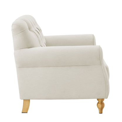 Hebden Loveseat - Cream Linen - DUSK