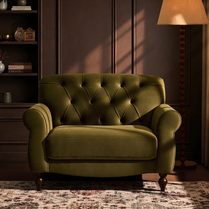 Hebden Loveseat - Muted Moss - DUSK
