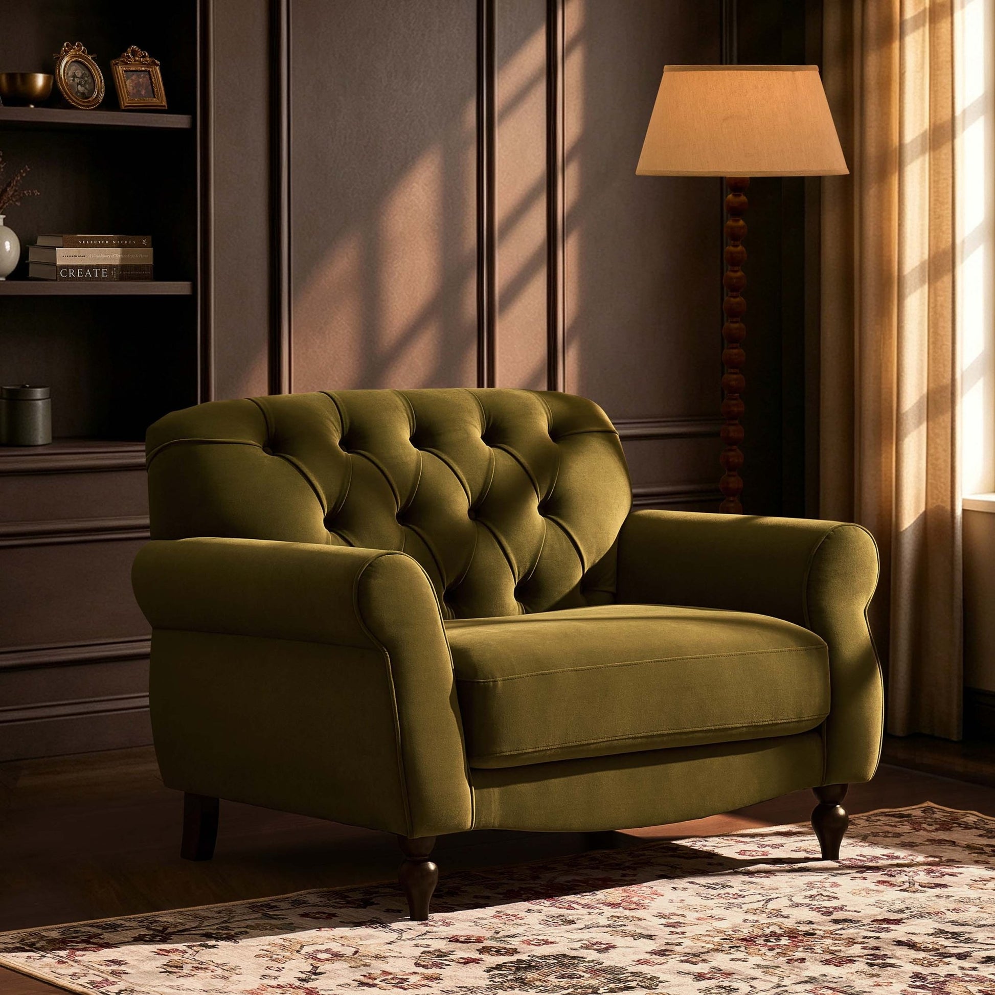 Hebden Loveseat - Muted Moss - DUSK