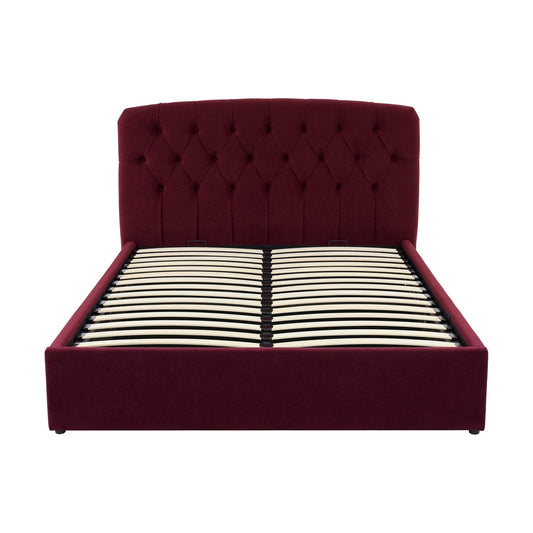 Hebden Ottoman Storage Bed - Berry - DUSK