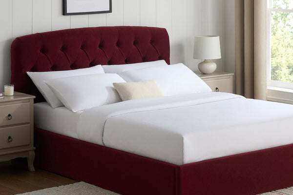 Hebden Ottoman Storage Bed - Berry - DUSK