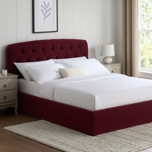 Hebden Ottoman Storage Bed - Berry - DUSK