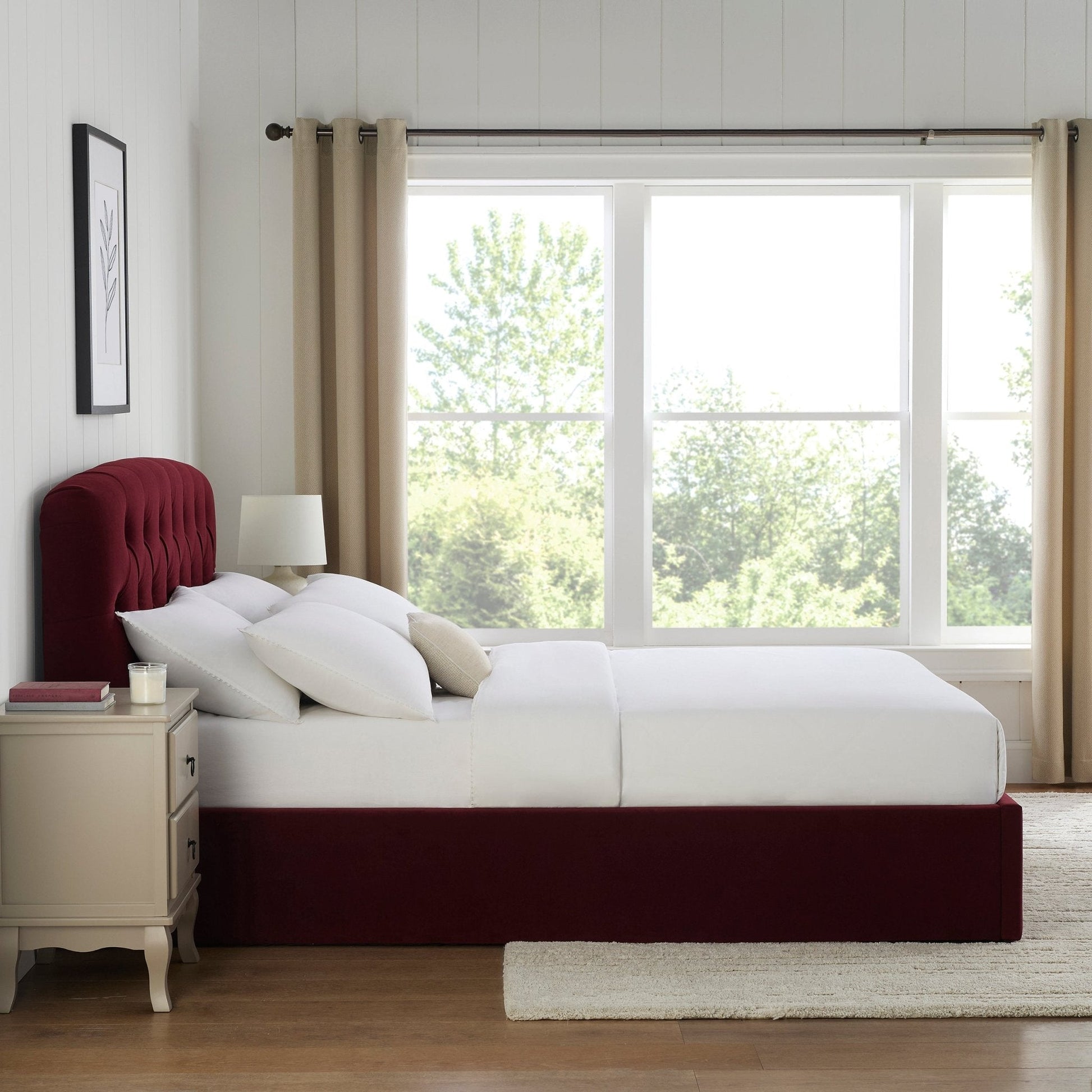 Hebden Ottoman Storage Bed - Berry - DUSK