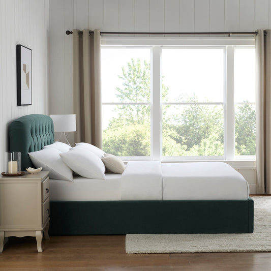 Hebden Ottoman Storage Bed - Green - DUSK