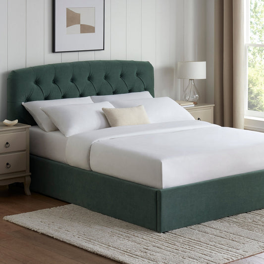 Hebden Ottoman Storage Bed - Green - DUSK