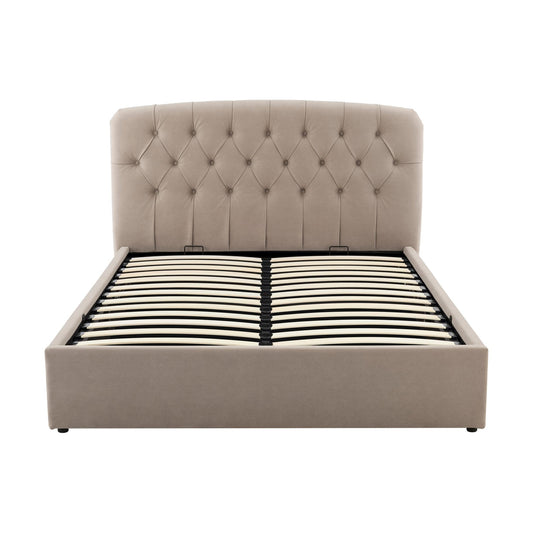 Hebden Ottoman Storage Bed - Sand - DUSK