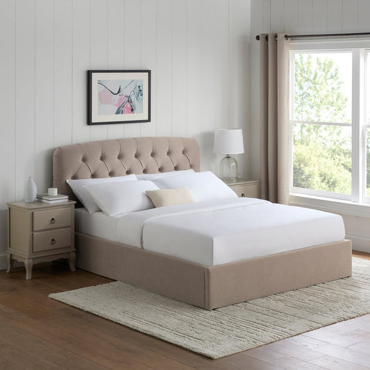 Hebden Ottoman Storage Bed - Sand - DUSK