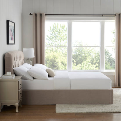 Hebden Ottoman Storage Bed - Sand - DUSK