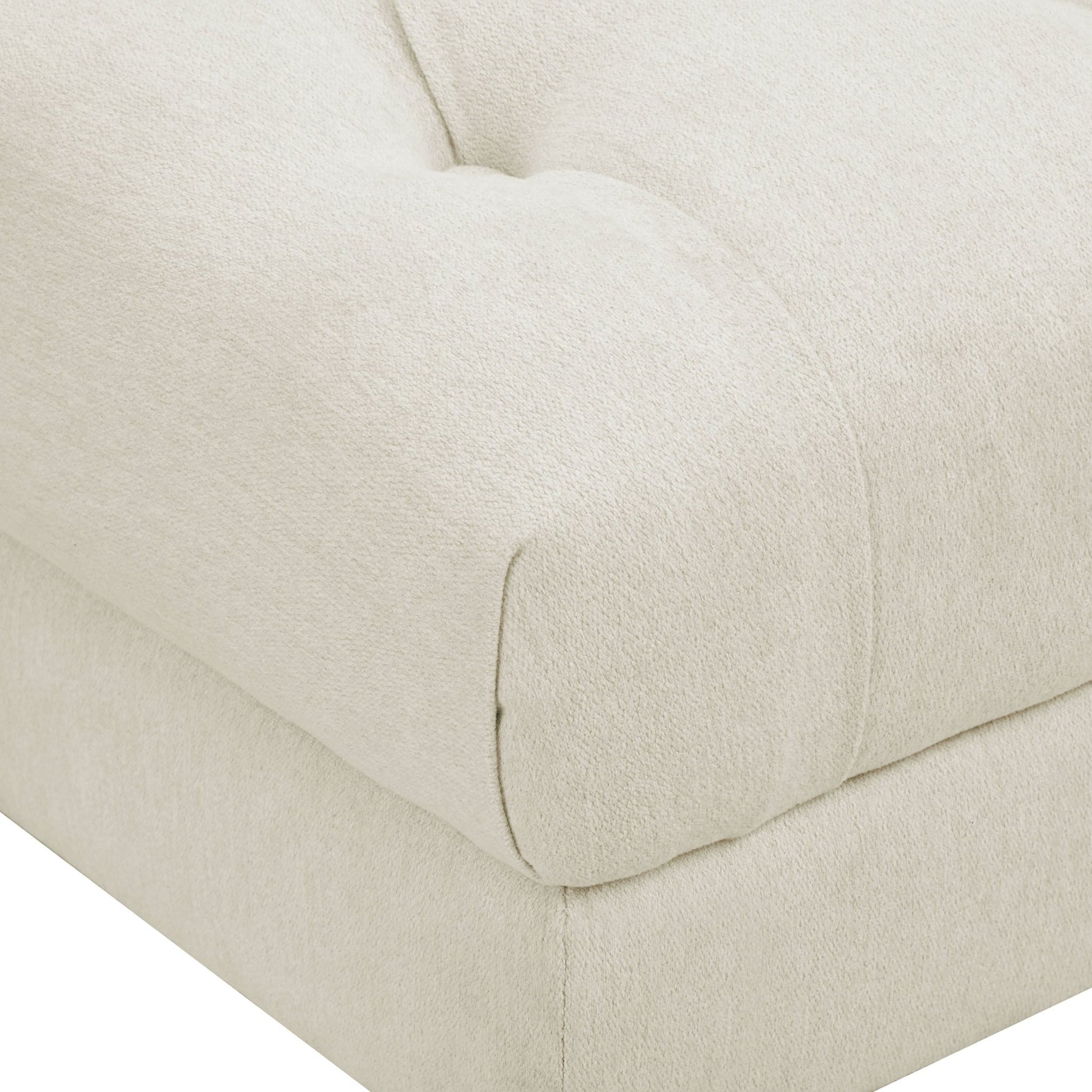 Hebden Pouffe - Cream Linen - DUSK