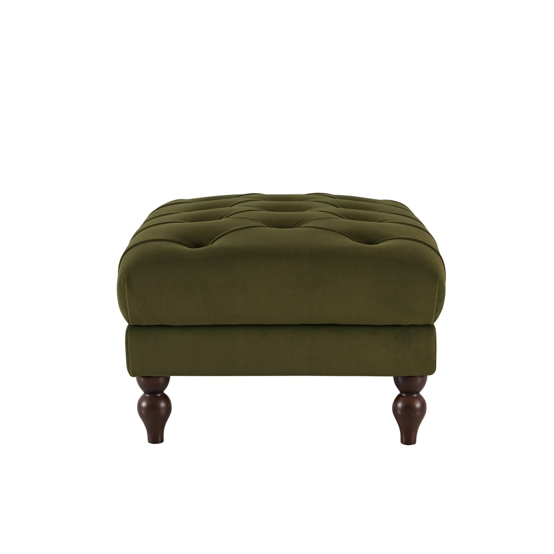 Hebden Pouffe - Muted Moss - DUSK
