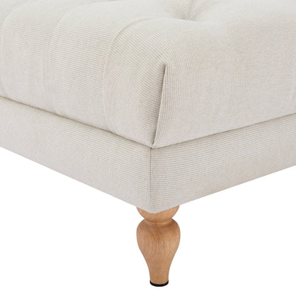 Hebden Pouffe - Natural Stripe - DUSK