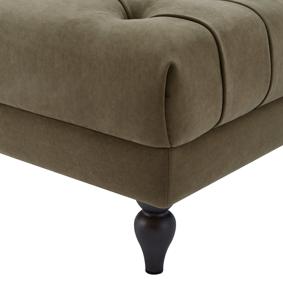 Hebden Pouffe - Olive Green - DUSK
