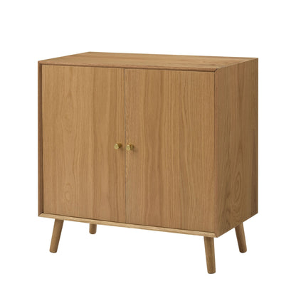 Heidi Oak 2 Door Sideboard - Light Wood - DUSK