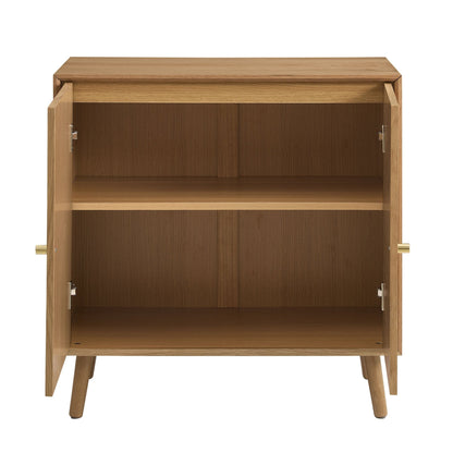 Heidi Oak 2 Door Sideboard - Light Wood - DUSK