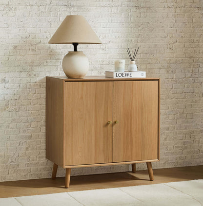 Heidi Oak 2 Door Sideboard - Light Wood - DUSK