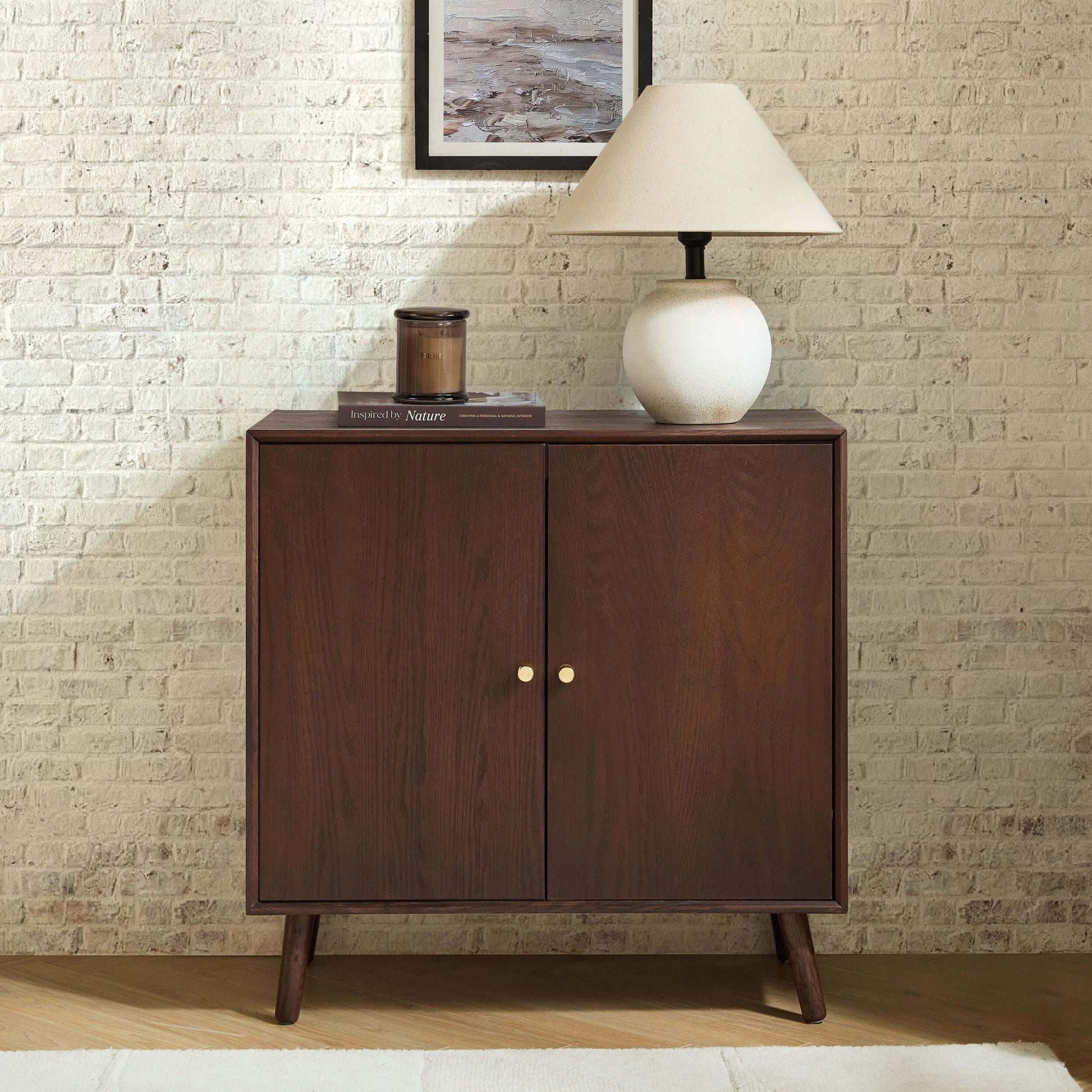 Heidi Oak 2 Door Sideboard - Walnut - DUSK