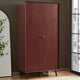 Heidi Oak 2 Door Wardrobe - Cherry Wood - DUSK